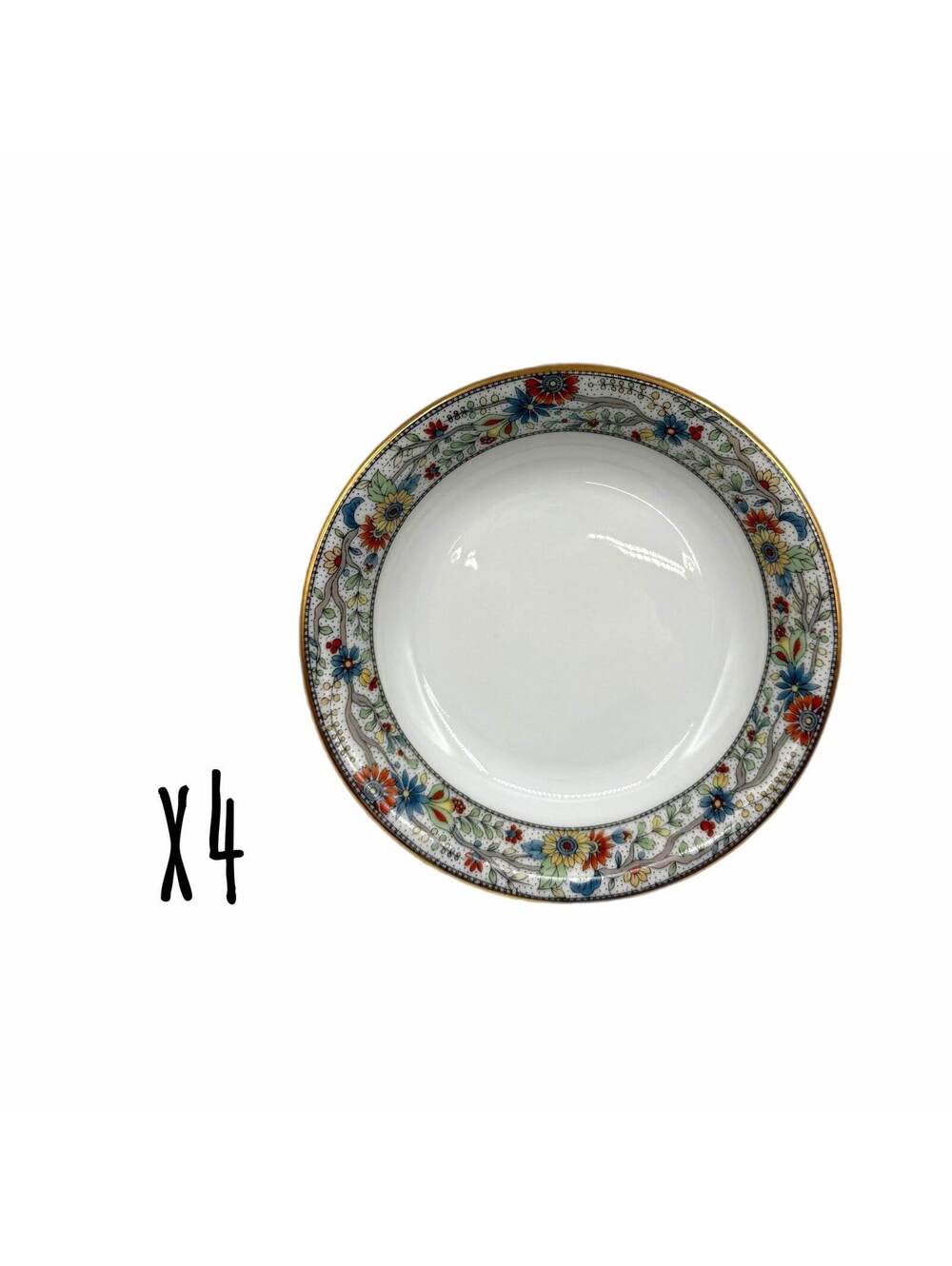 Set of 4 Antique Fraureuth The Alrae 5.5” Sauce / Fruit Bowls – Germany